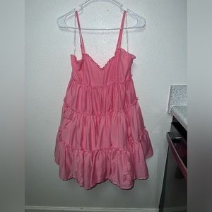 Pink Mini Flow Dress